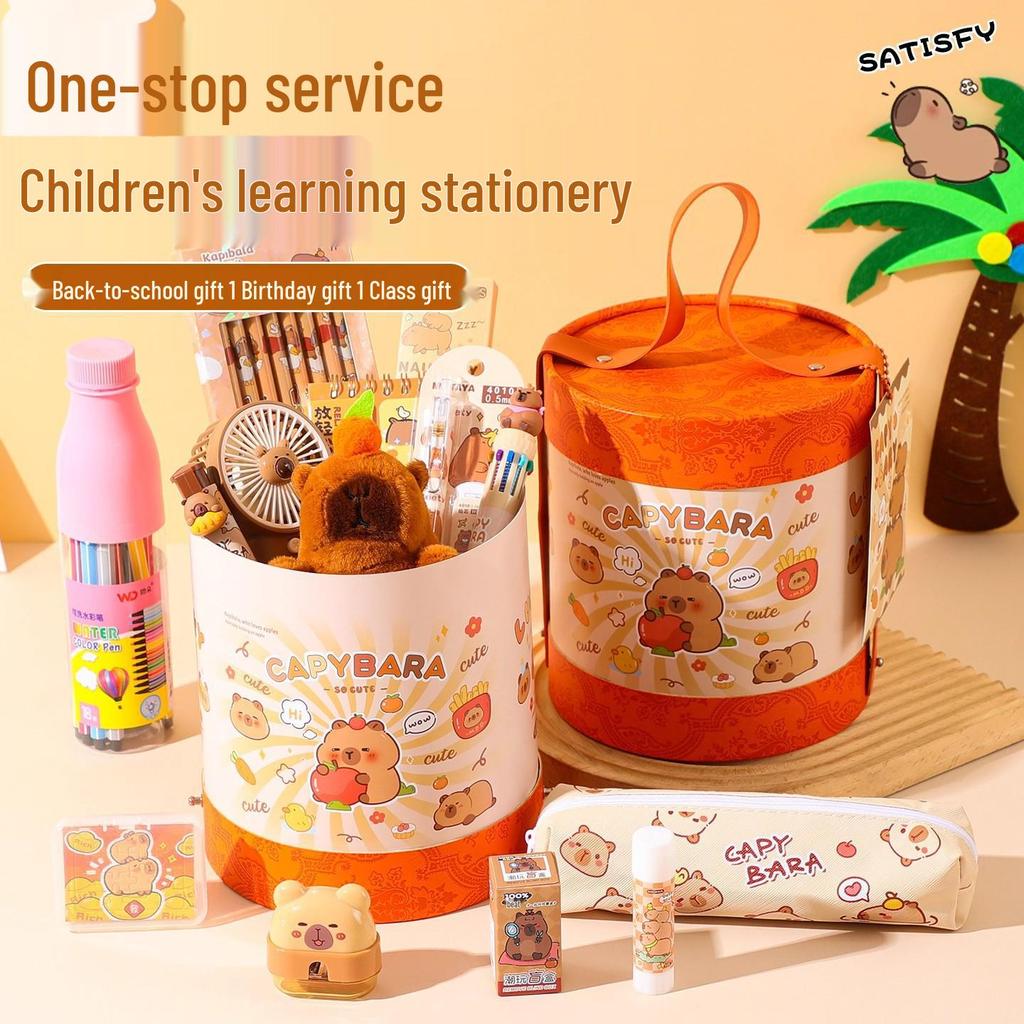 Cute Capybara Stationery Set - Luxury Souvenir & New Year Gift for Primary Students