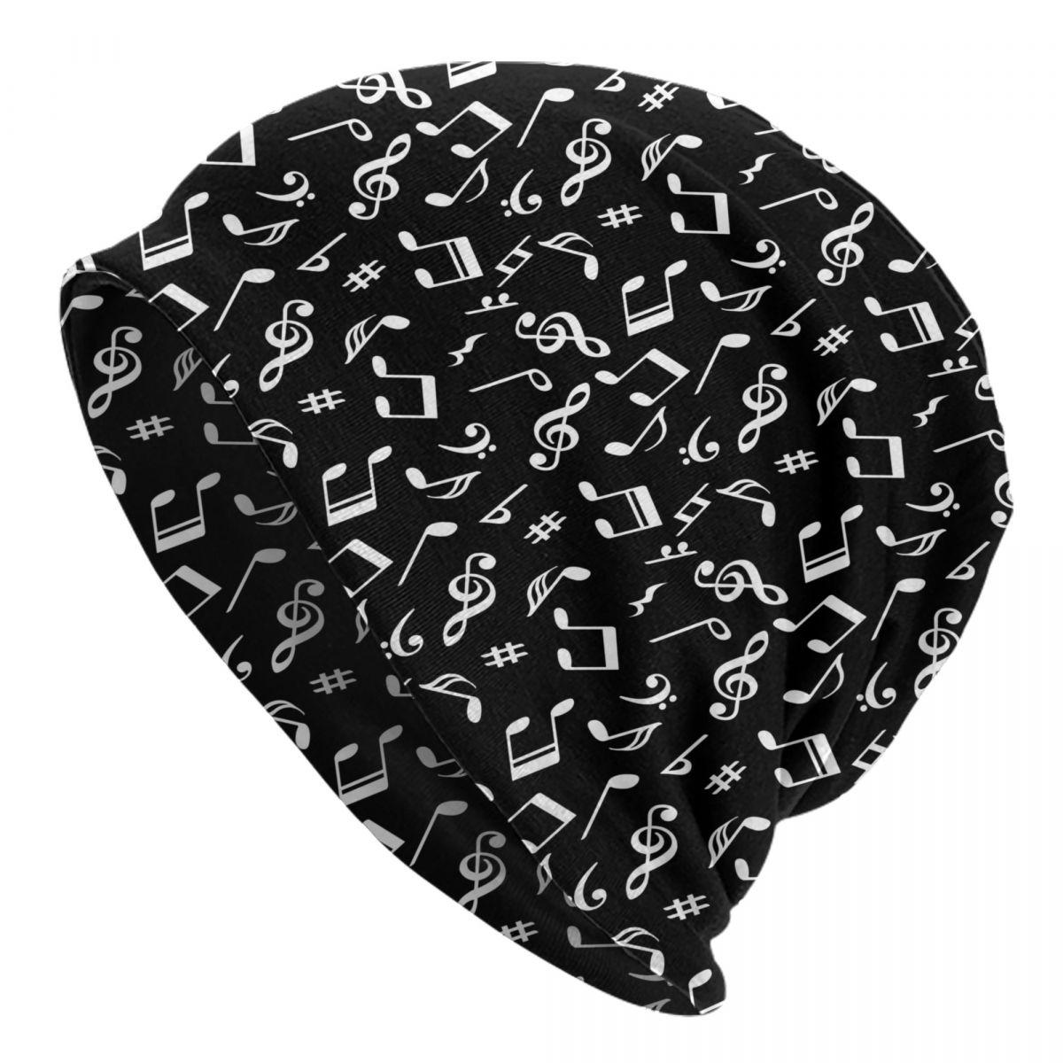 

Custom Music Festival Musical Notes Bonnet Hats Cool Knitted Hat For Unisex WoUnisex Autumn Winter Warm Skullies Beanies Caps Beanies Cap