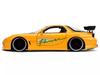 JADA TOYS Mazda FD3S HKS Tuned Yellow HKS Tuned JDM Tuners Mini Car 1/24 RX-7 [Item]