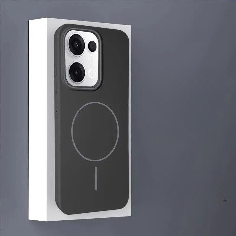 For  Matte Hard PC Cover for Reno 14 Pro G 14F Magnetic Adsorption Ultra-thin Shockproof Bumper for Reno 13 Pro 13 F
