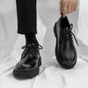 Business leather shoes summer new youth British style student platform suit shoes