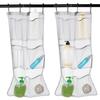 Bathroom Hanging Bag Large Capacity See-through with Hooks Great Load Bearing Quick Dry Mesh Shampoo Body Wash Shower Organizer Shower Caddy