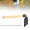 Azada de Jardín Azada para Deshierbar a Mano Azada Manual Mango de Madera Ergonómico Acero al Carbono Ligera Azada Manual para Deshierbar el Jardín para el Hogar