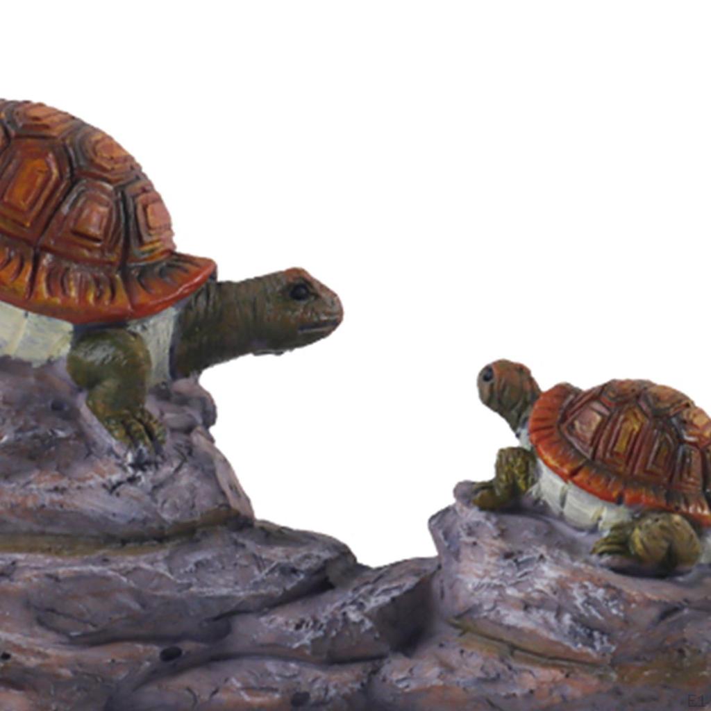 Turtle Garden Statue Yard Ornament Tortoise Creative Micro Landscape Decor Flower Pot for