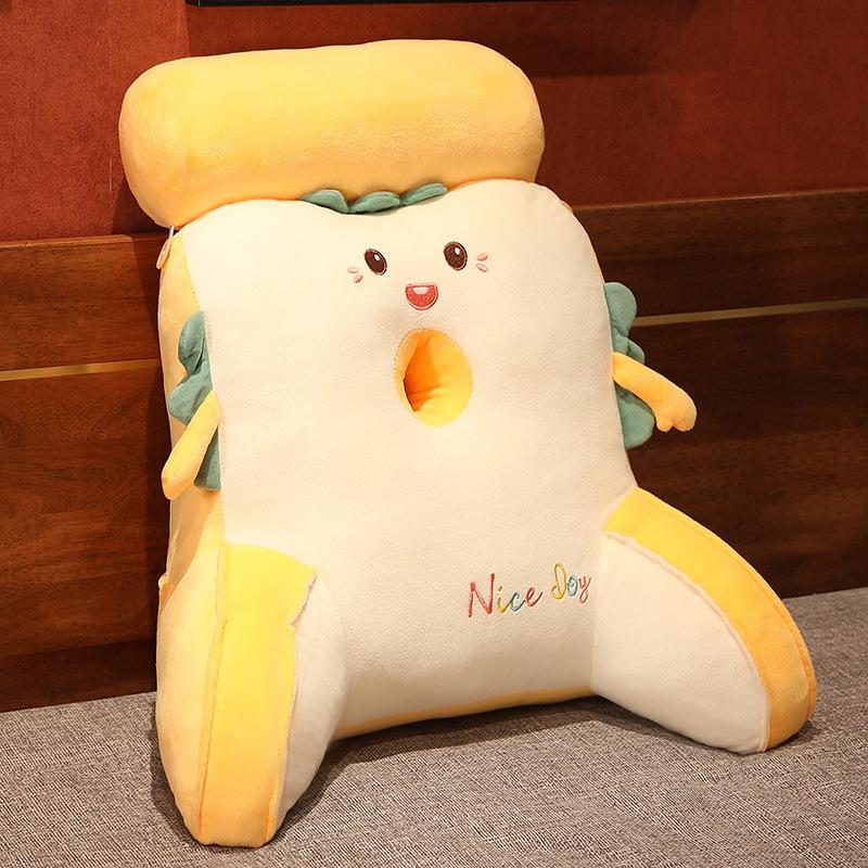 Honeybee Rabbit Cartoon Shape Seat Cushion Multi Functional Reading Pillow Sofa Chair Decorator Plush Waist Cushion Headrest