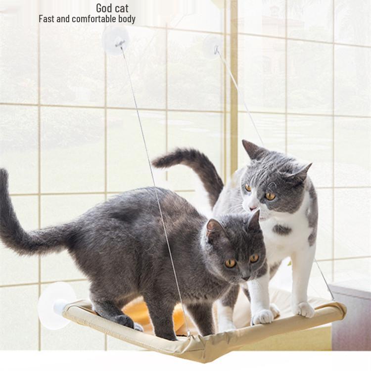 Hot-Selling Cat Hammock & Climbing Frame Suction Cup Windowsill Swing Nest Bed Mat