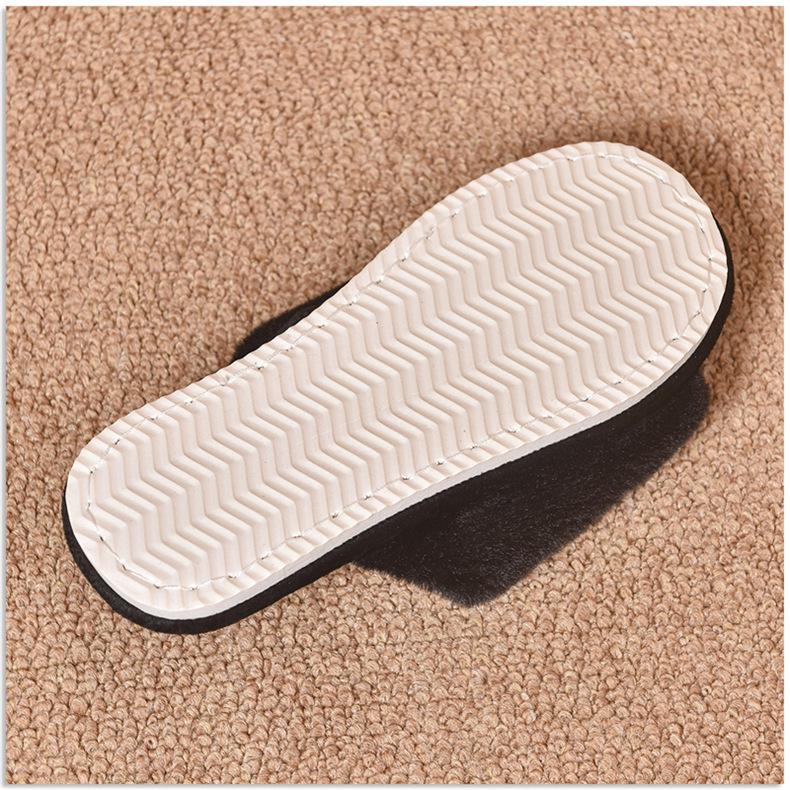 New Cute Cartoon Non-Slip Indoor Cotton Couple Slippers for Men and Women