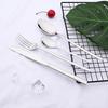 Blue Gold Mirror Dinnerware Cutlery Set Stainless Steel Tableware Set Home Knife Fork Coffee Spoon Flatware Silverware Set