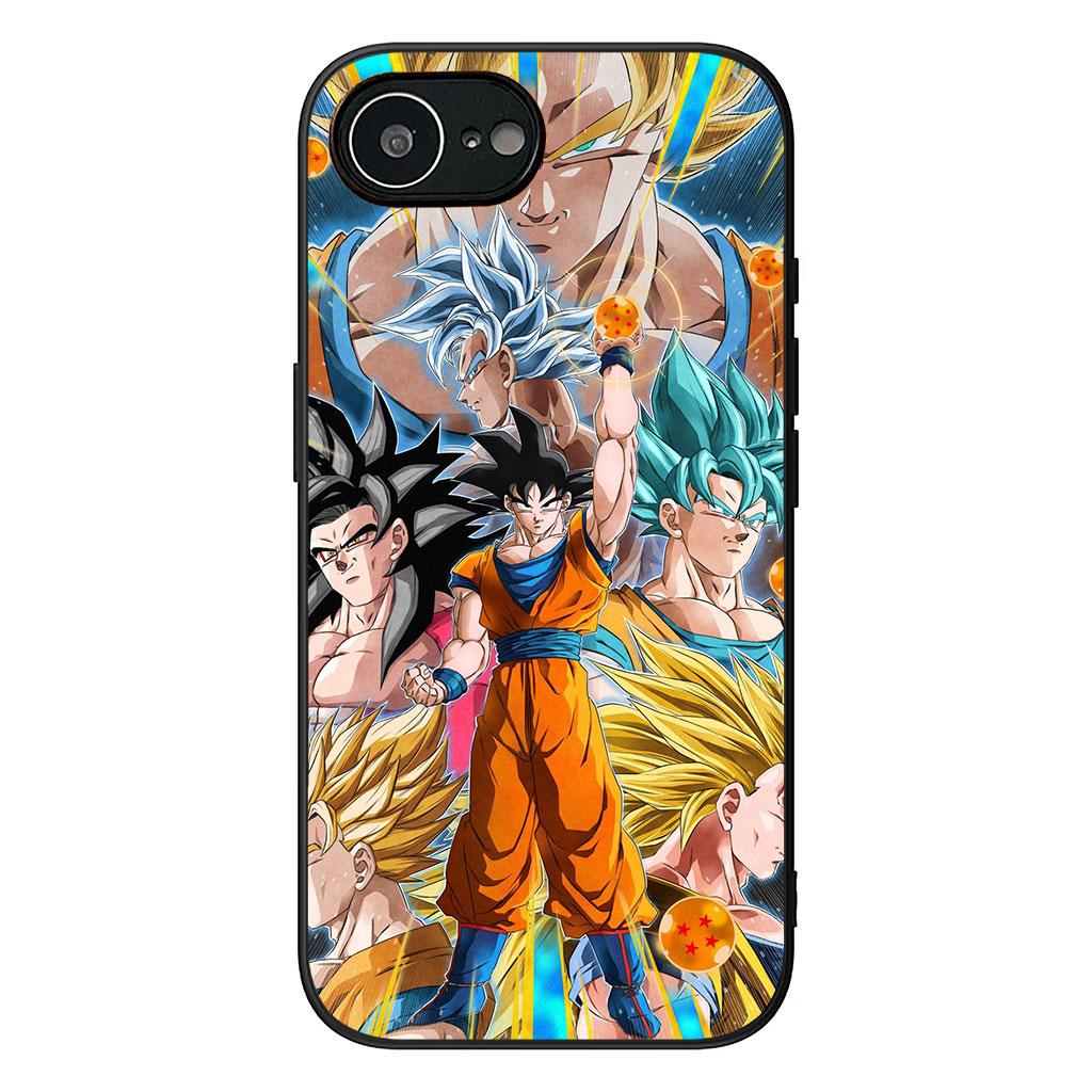 Super Vegeta Dragon Son Goku Ball Phone Cover Case for Apple iPhone 16 15 14 Plus 13 12 Mini 17 Pro Max + ProMax 16E Air 16+