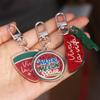 Viva La Vida Acrylic Watermelon Pendant Simulation Shining Watermelon Keychain   Bag