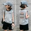 Girls' Summer Color Block Vest Set 2026 - Korean Style Sleeveless T-Shirt Two-Piece for Medium & Large Children