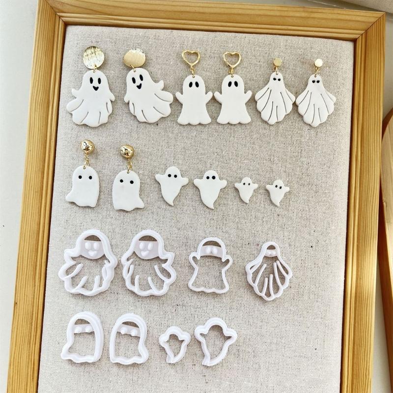 Halloween Themed Clay Cutter Clay Earring Cutter Set for Earrings Making, Clay Earring Cutter Tool for Jewelry Making