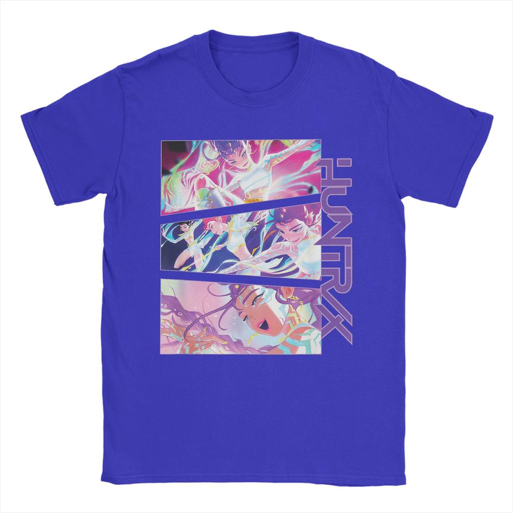HUNTRIX Girls KPop Demon Hunters T Shirt Men Cotton Vintage T-Shirts O Neck Tees Short Sleeve Clothing Gift Idea