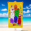 Quick Dry Beach Towel Garten of Banban Pattern, Lightweight Absorbent Towel for Pool Beach Vacation Use