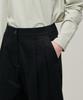MUSINSA STANDARD WOMAN Two-Tuck Wide Chino Pants [Black]