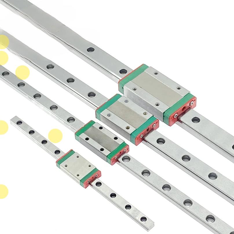 MGN9 MGN12 200 300 400mm miniature linear rail slide 1pc MGN linear guide 1PC MGN Block for CNC FA 3d printer.