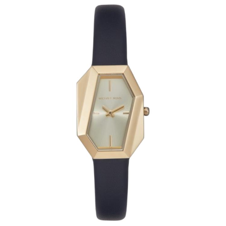 

Часы Suri с золотистым покрытием и кожаным ремешком MK4880 Gold Dial