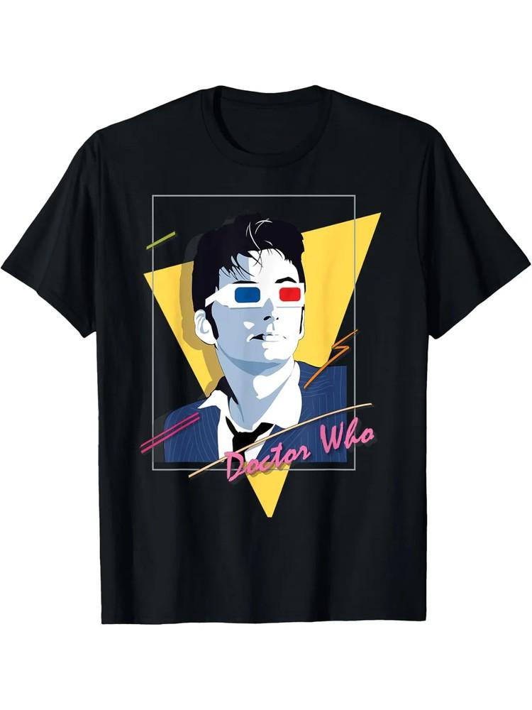 

Доктор Хто 80-х Орендар Ретро Мандрівник у часі Наукова фантастика Футболка Бавовна Веселий дизайн XL