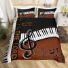 Music Note Piano Score Line 3D Printed Bedding Set Cozy Duvet Cover Set King Queen Twin Single Size Birthday Gift Bedroom Decor