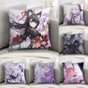 B-Blue Archive Anime Pillow Case Sofa Decorative Home Double-sided Print Plush Square Throw Pillow Covers Cushion Decor Cover