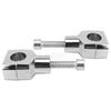 1 Pair Universal 1 inch 25mm Aluminium Black Chrome Motorcycle Handle Bar Mounting Cafe Racer New Handlebar Risers Clamp
