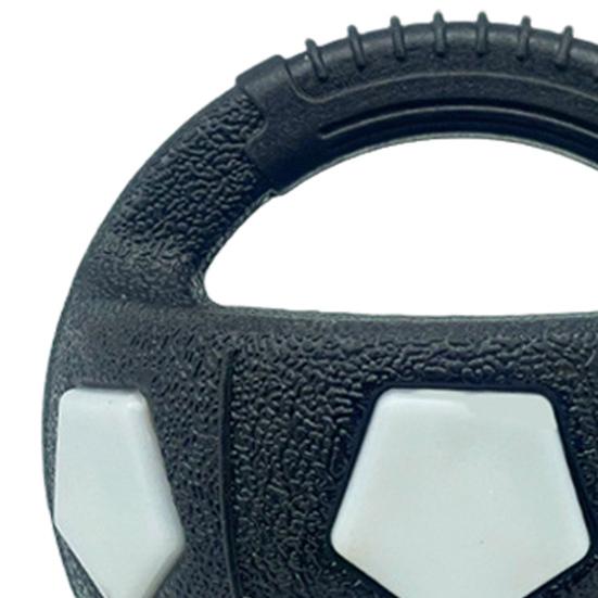 2Pcs Dog Toy Ball Kettlebell Design Rubber Squeaky Ball with Handle Interactive