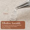 Top Loop DIY Jewelry Charms Geometric Shape Hanging Connector DIY Jewelry Kit  Bracelet Making