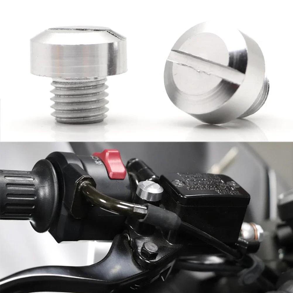 2PCS M8 M10*1,25 Motocyklové zrcátko Šroubovací šrouby Zátky pro Yamaha Honda Kawasaki Suzuki BMW Aprilia Ducati Universal