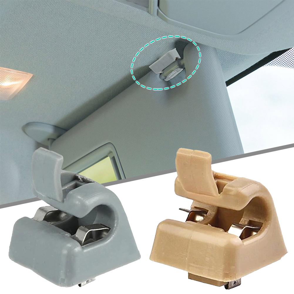 2PCS Car Sun Visor Clips Holder For Mercedes W201 190 Class 1982-1993 W123 1976-1985 W124 E Class 1985-95 W126 S Class 1979-1991