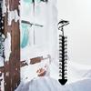 Snow Gauge Outdoor Metal Snowflake Iron Art Snow Gauge Accurate Snowfall Measuring Gauge Windproof Snow Ruler Christmas Yard Lawn Garden Decor