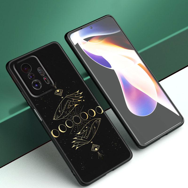 Wiedźma i Kot Etui na Telefon na Zamówienie Dla Xiaomi Mi A2 8 9 SE Note 10 10T 11 12 Lite 9T 11T 12S 12T Pro A3 6X 12X Miękkie TPU Czarne Etui