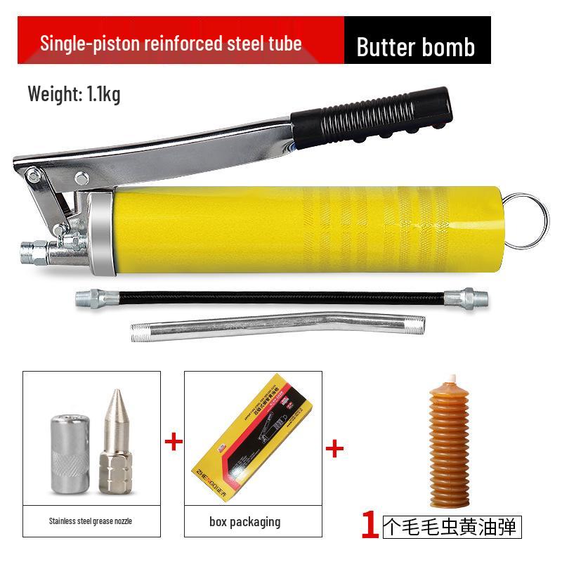 High-Pressure Dual Rod Grease Gun for Forklift & Excavator