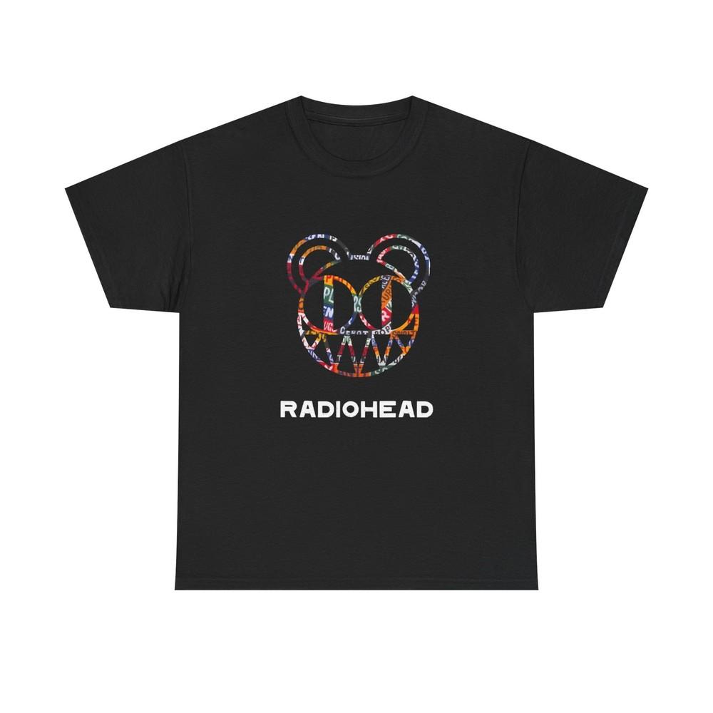 Radiohead shirt Vintage Rock retro graphic Unisex Heavy Cotton Tee mouse design Unisex T-Shirt M
