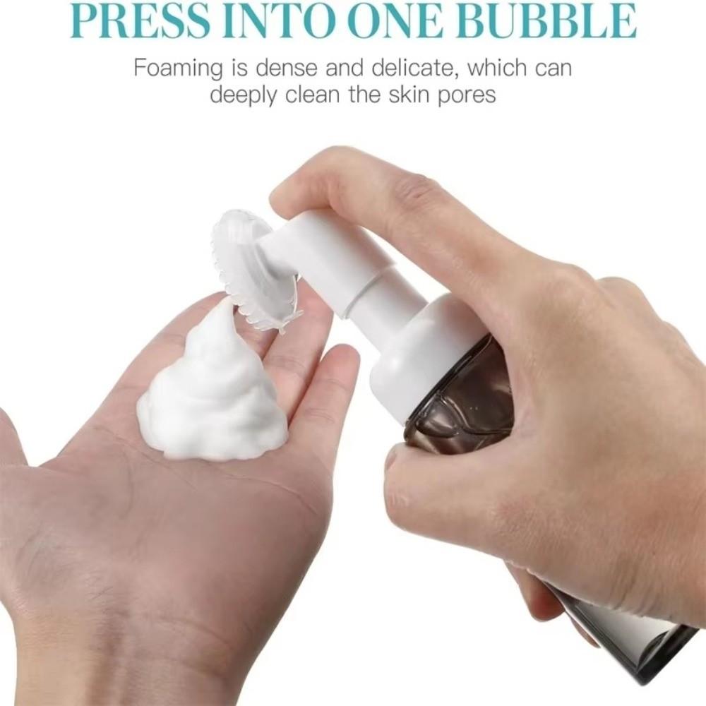 Silicone Brush Soap Foaming Bottle Portable Facial Cleanser Bottle  Makeup Use