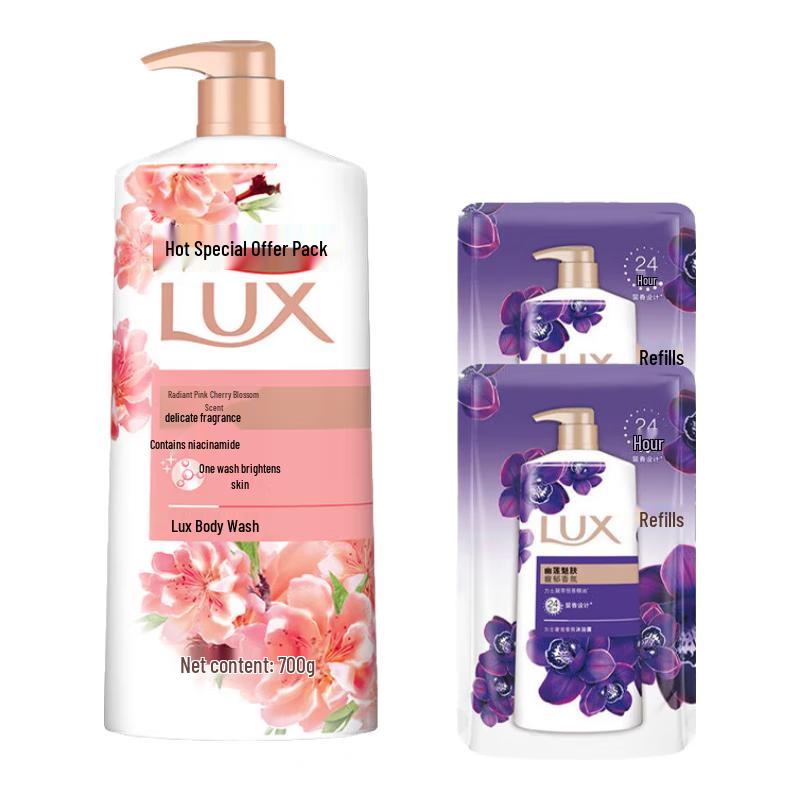 

LUX Radiant Pink Cherry Blossom Body Wash Gift Set