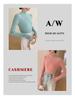 Women's Slim-Fit Cashmere Ribbed Mock Neck Sweater