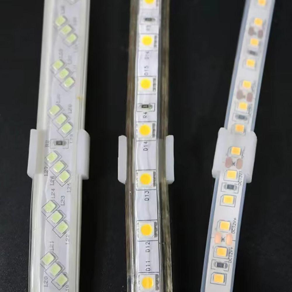 100 Stück 220V Flexible COB Licht Befestigungsschnalle Zur Befestigung von 2835 Neonlicht