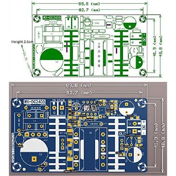 NOYITO AC To DC Isolated Power Supply Module AC 120V 100V - 240V To DC 12V 4A 48W Peak 12V 6A 72W Max Power Module with Overvoltage Overload