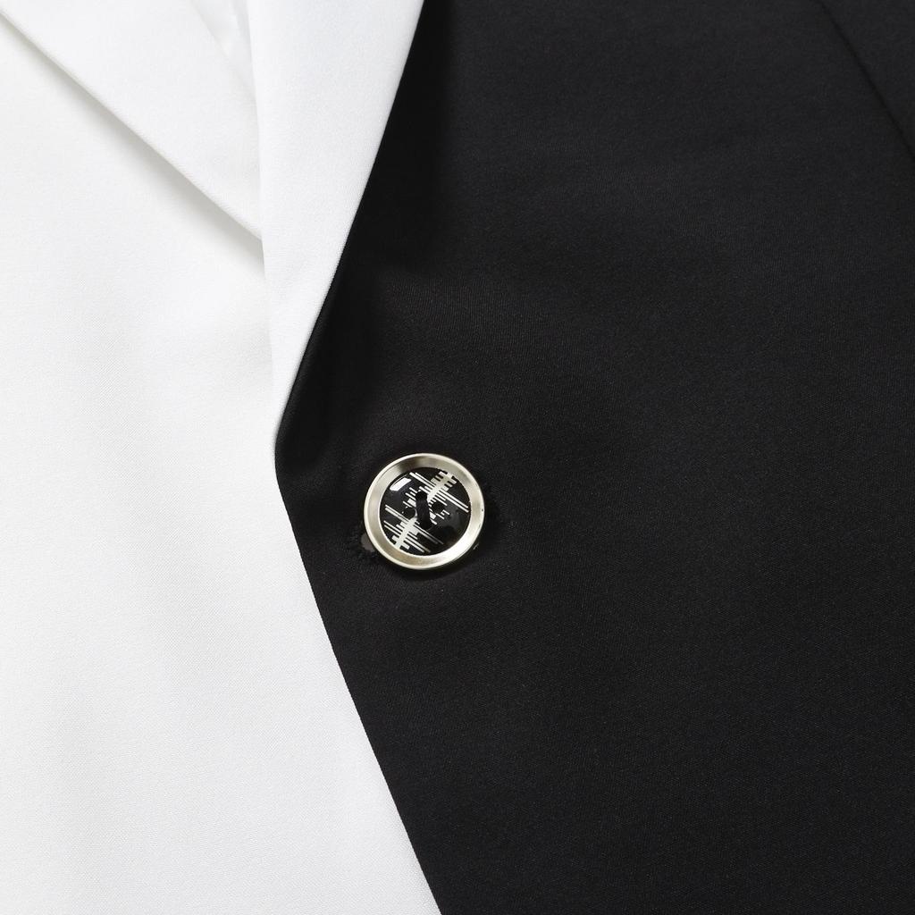 Frühling 2022 Herren Colorblock Lässiger Blazer - Europäischer und Amerikanischer Stil Einfache Anzugjacke