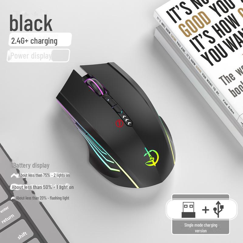 Juggernaut Rechargeable Bluetooth E-sports Mouse for Kids - Silent, Wireless, Compatible with Xiaomi, Lenovo, Huawei