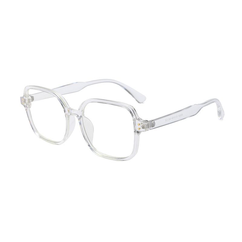 Square Anti-Blue Glasses, Large Frame Men'S And Women'S Glasses Frames Can Be Equipped With Myopia Flat Glasses
