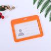 Plastic Double Sided Transparent Employees Work School Credential Badge Office Pass Id Card Holder Accessories Lanyard Decor