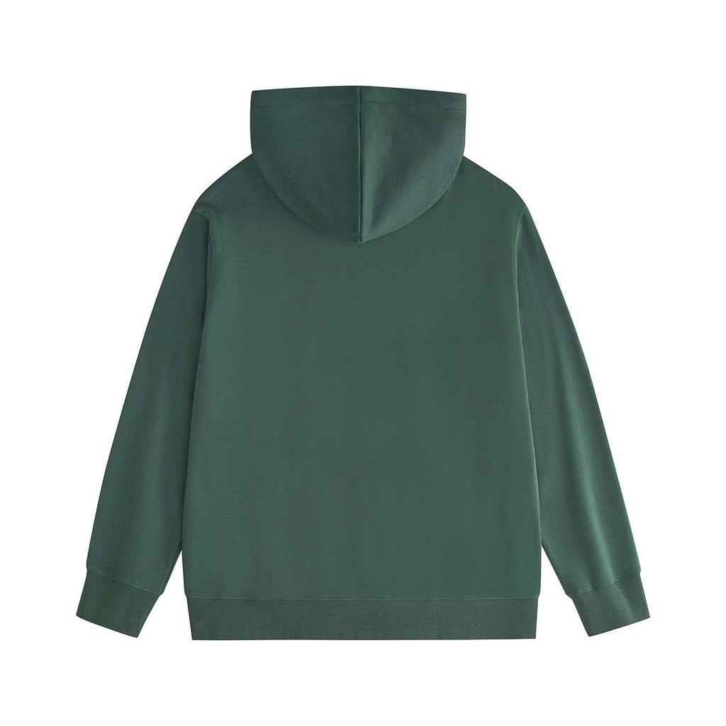 Unisex Classic Solid Color Logo Embroidered Hoodie