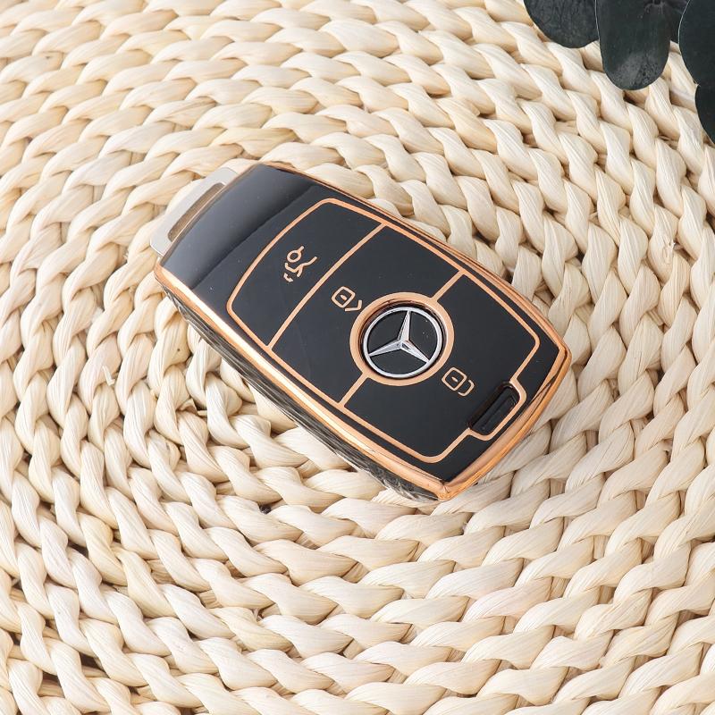 

Чехол для автомобильного ключа из ТПУ, защитная оболочка для Mercedes Benz ACESG Class GLC CLE CLA W177 W205 W213 W222 X167 AMG, аксессуары