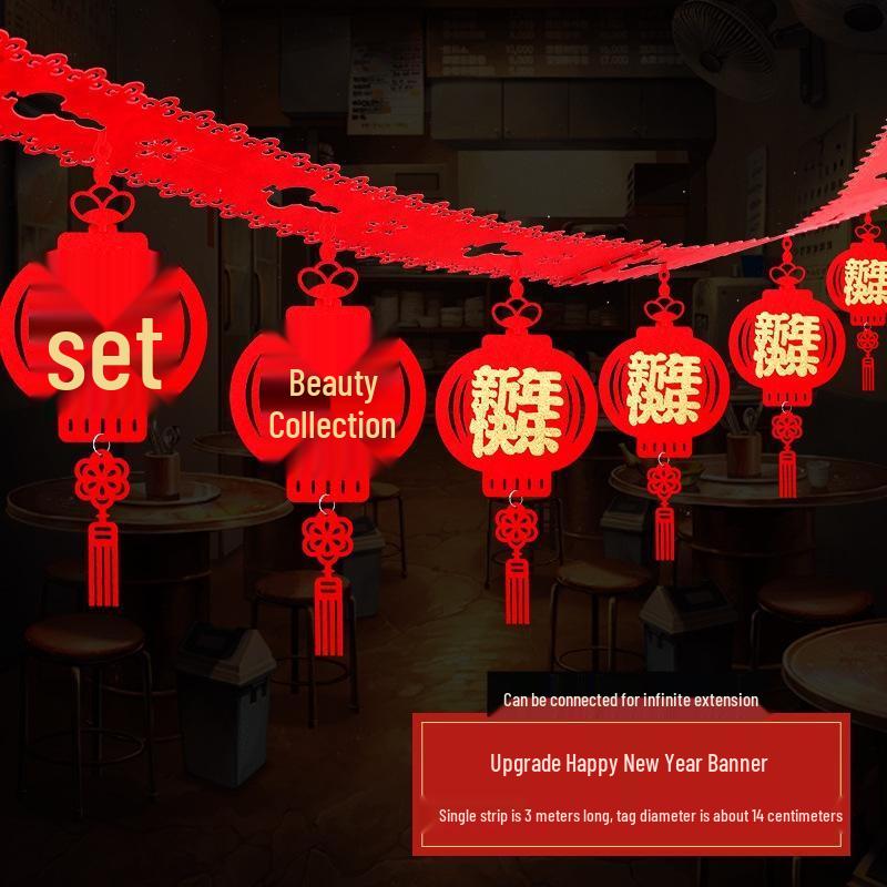 Gurede New Year Fu Character Garland