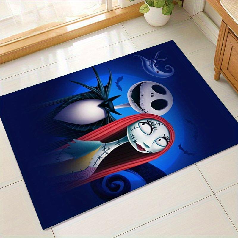

1pc. Halloween Theme Nightmare Before Christmas Jack & Sally Decorative Rug for Home Office Chair Cover Outdoor Giftz041020 60cm by 90cm