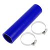X AUTOHAUX 1 Set Inner Diameter 42mm/1.65" Length 200mm/7.87" 0 Degree Straight Blue Car