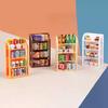1:12 Miniaturowy Półka Supermarketowa Stojak Ekspozycyjny Półka do Przechowywania Dekoracja Sceny Zabawka Akcesoria do Domku dla Lalek