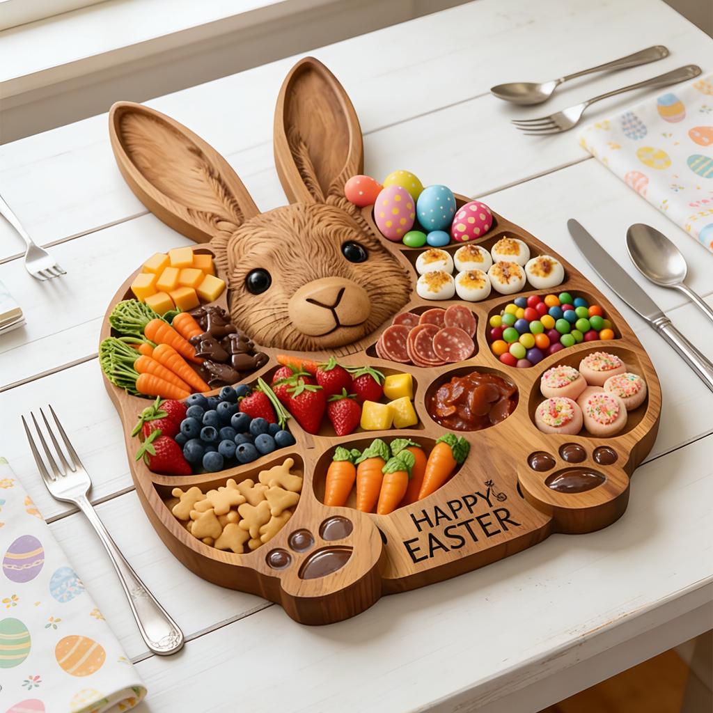 Handmade Dog Face Cooked Food Platter, The Perfect Holiday Gift For Family And Friends