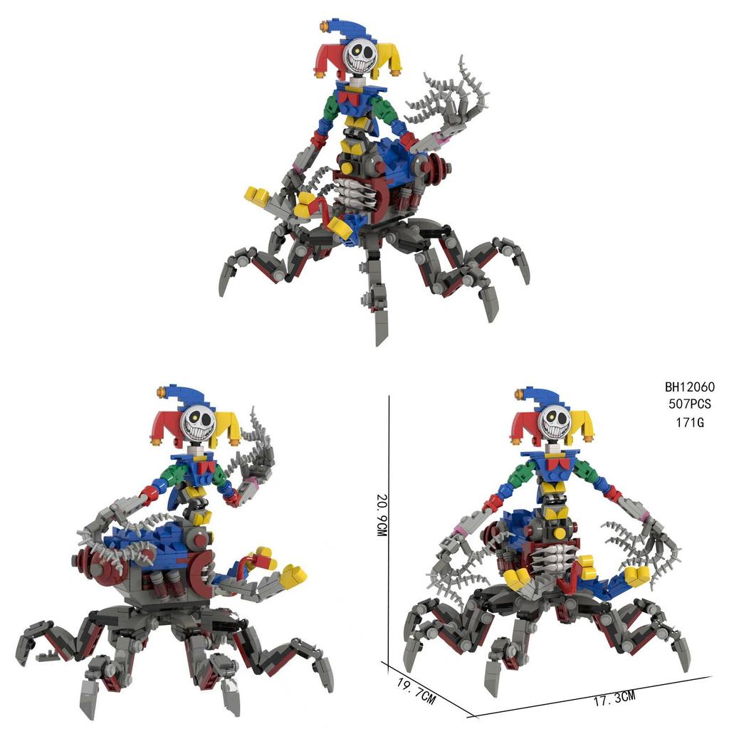 Poppy Playtime Der Prototyp Clown Spinne Bausteine Set DIY Spielzeug für Kinder und Sammler